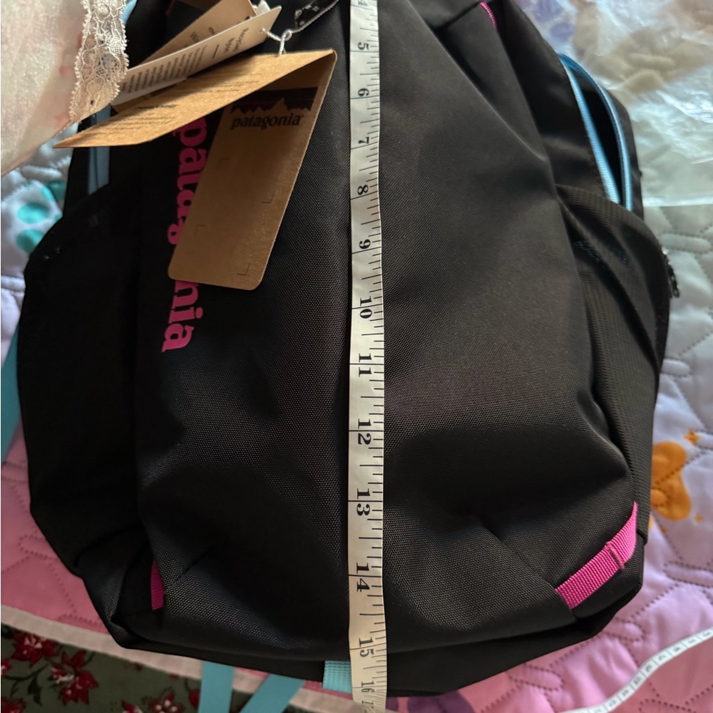 Patagonia Black Backpack with Pink and Blue Accents - Picture 5 of 7